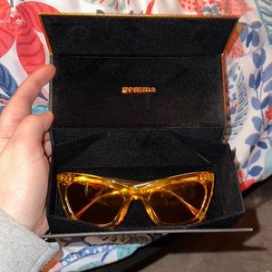 GEMMA STYLES GOLD/YELLOW SUNGLASSES